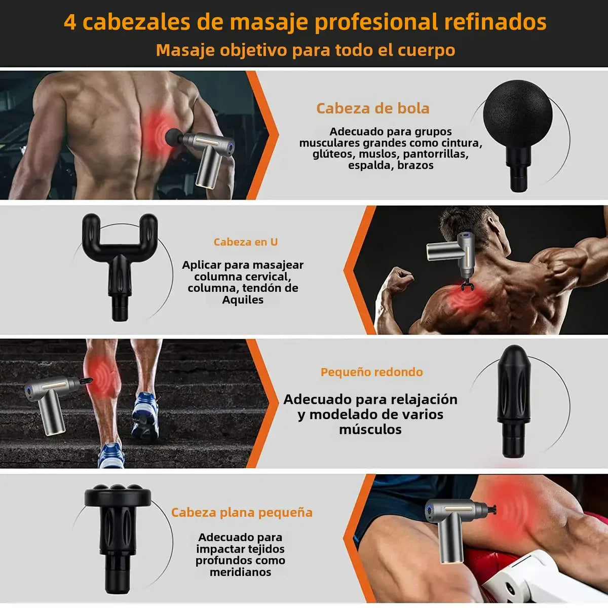 Pistola Masajeadora Muscular Profesional + Mini Masajeador Gratis 🎁