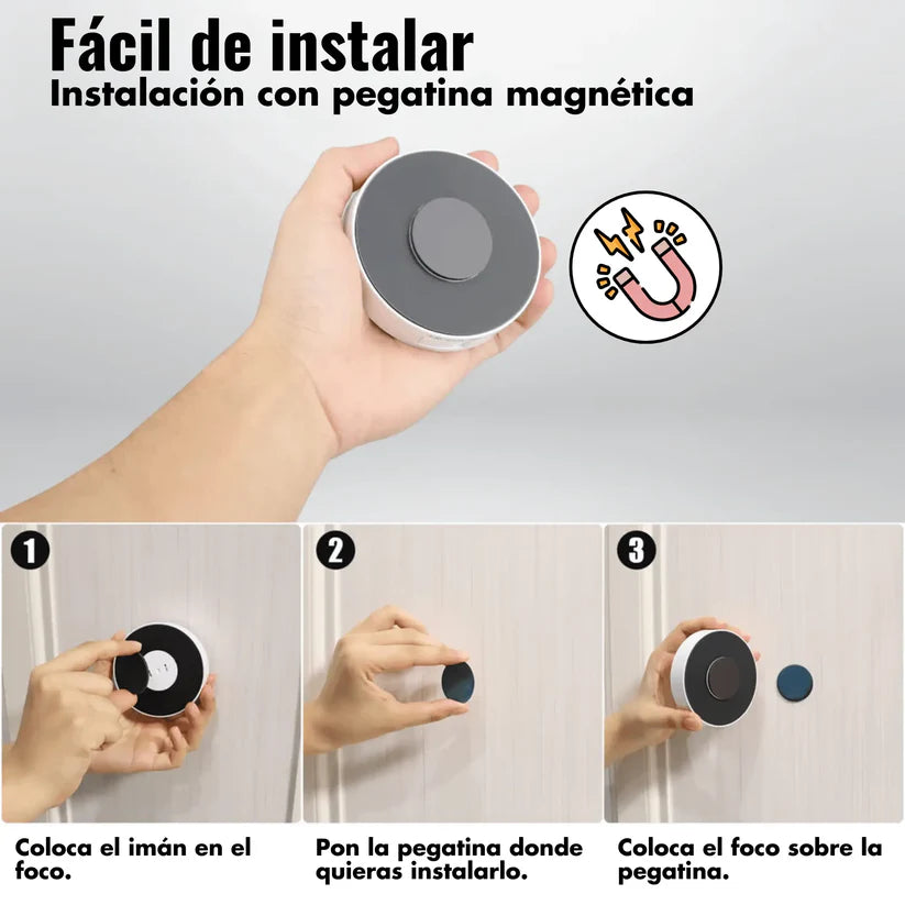 Foco LED recargable con sensor de movimiento
