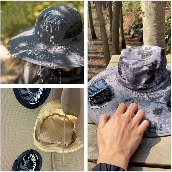Sombrero Solar TurboFresh™ con Ventiladores Integrados